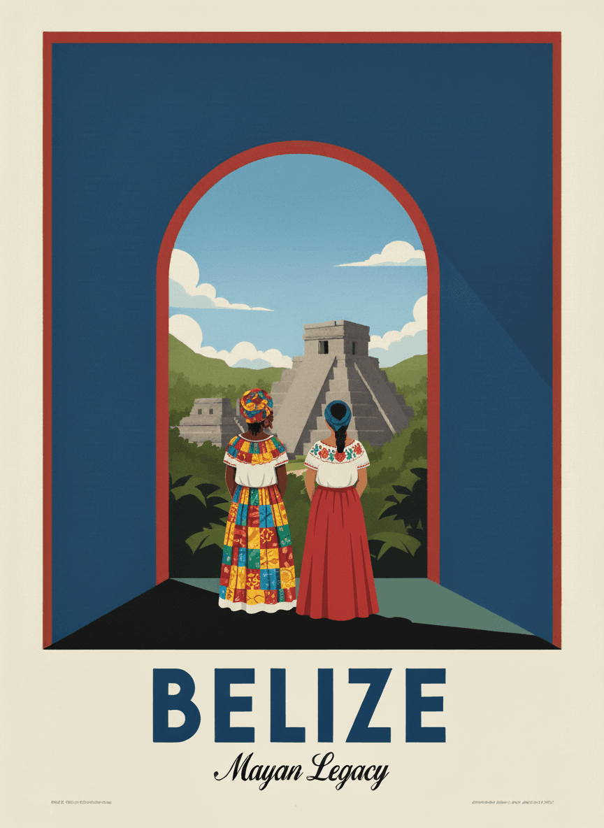 ベリーズ Vintage Poster